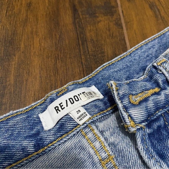 RE/DONE 70s High Rise Denim Shorts Light Vintage Size 29 Blue Jean Short - Picture 4 of 7